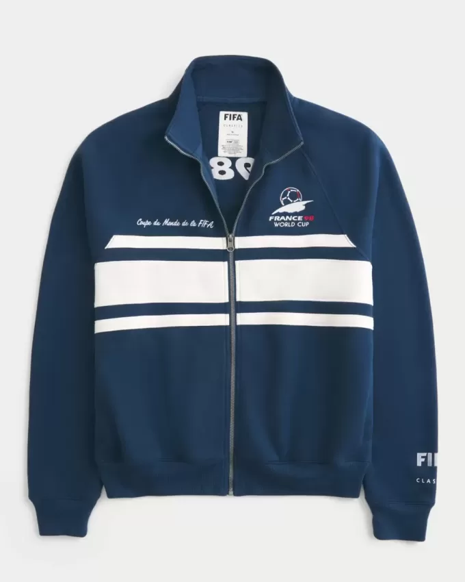 1998 FIFA World Cup Franța Graphic Fleece Track Jacket 1998 FIFA World Cup Franța Graphic Fleece Track Jacket