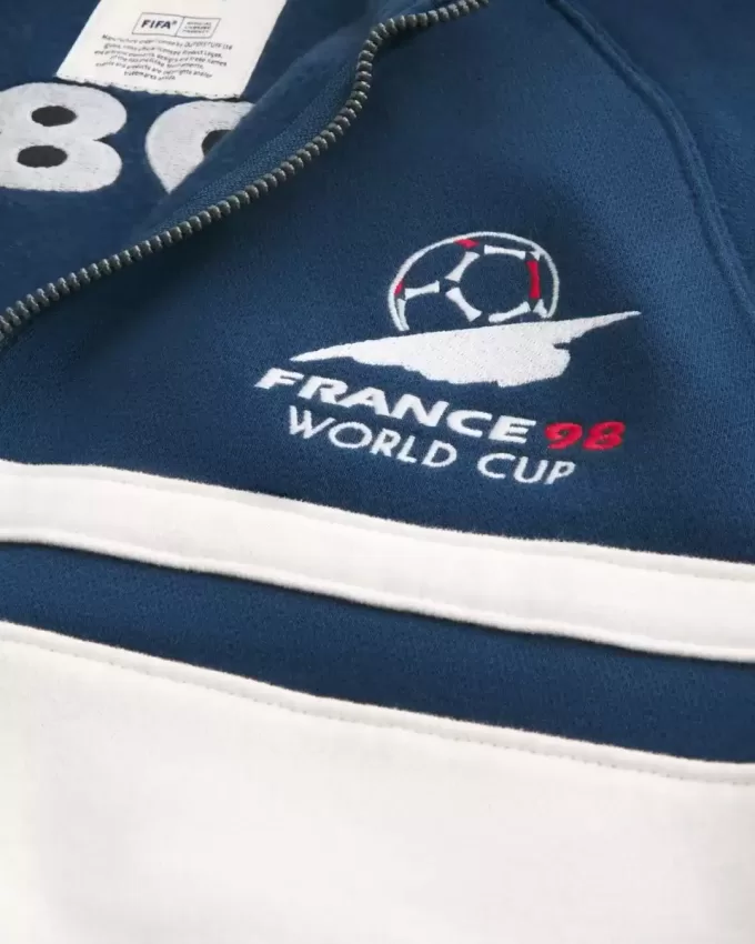 1998 FIFA World Cup Franța Graphic Fleece Track Jacket 1998 FIFA World Cup Franța Graphic Fleece Track Jacket