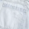 Baggy Jort, cu talie mică, cu fundă de spălat ușoară Baggy Jort, cu talie mică, cu fundă de spălat ușoară
