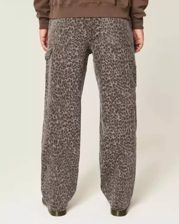 Blugi Baggy Painter Print Leopard Blugi Baggy Painter Print Leopard