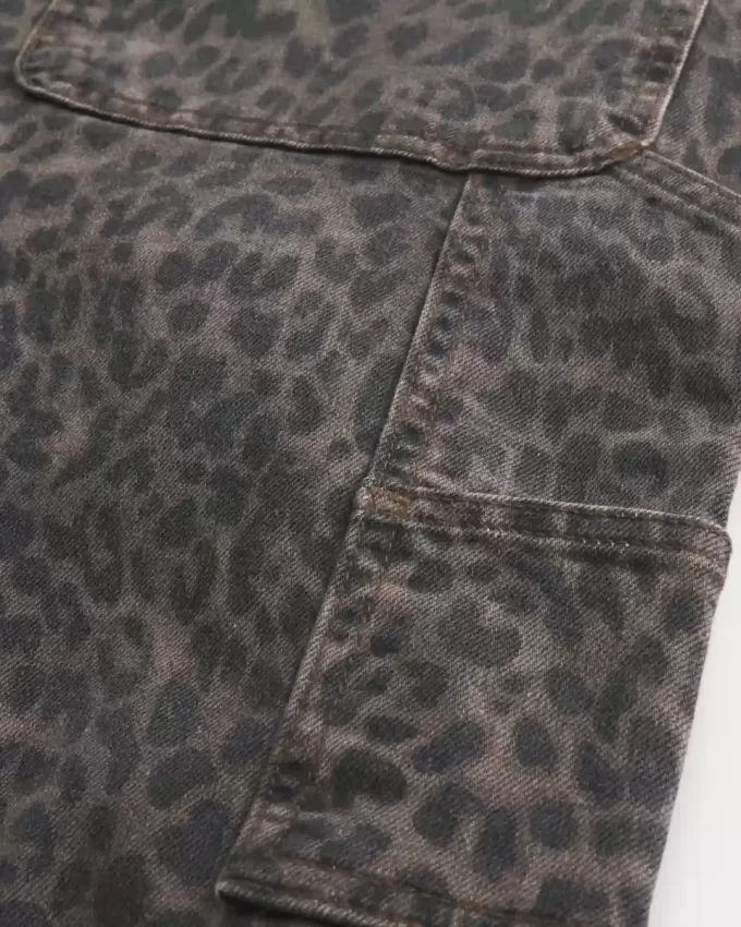 Blugi Baggy Painter Print Leopard Blugi Baggy Painter Print Leopard