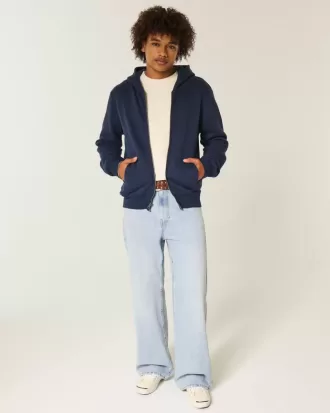 Blugi bootcut cu spălare ușoară