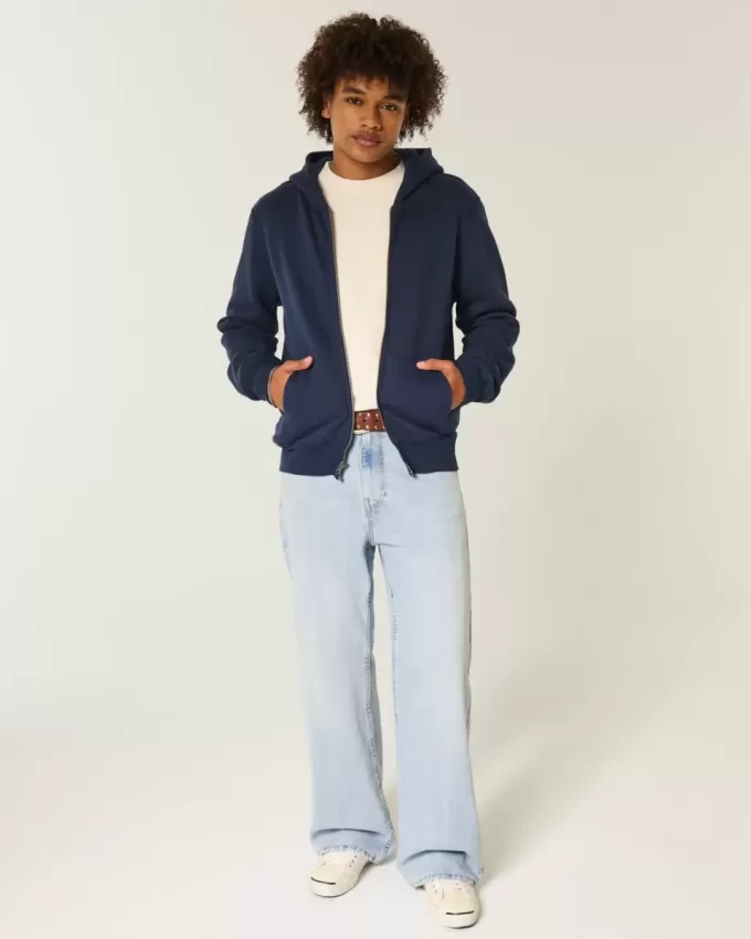 Blugi bootcut cu spălare ușoară Blugi bootcut cu spălare ușoară