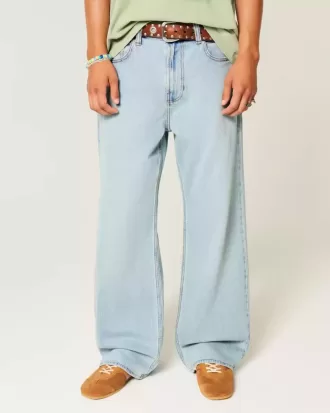 Blugi bootcut cu spălare ușoară