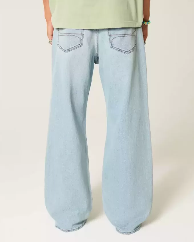 Blugi bootcut cu spălare ușoară Blugi bootcut cu spălare ușoară