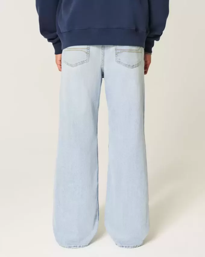 Blugi bootcut cu spălare ușoară Blugi bootcut cu spălare ușoară