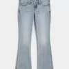 Blugi bootcut cu talie joasă Blugi bootcut cu talie joasă