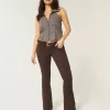 Blugi bootcut cu talie ultra joasă Blugi bootcut cu talie ultra joasă