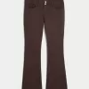 Blugi bootcut cu talie ultra joasă Blugi bootcut cu talie ultra joasă