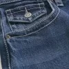 Blugi bootcut largi la culoare închisă Blugi bootcut largi la culoare închisă