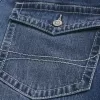 Blugi bootcut largi la culoare închisă Blugi bootcut largi la culoare închisă