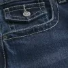 Blugi bootcut largi la culoare închisă Blugi bootcut largi la culoare închisă