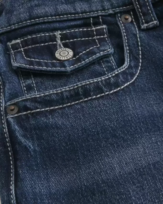 Blugi bootcut largi la culoare închisă Blugi bootcut largi la culoare închisă