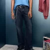 Blugi bootcut relaxați Hermosa Dark Wash Blugi bootcut relaxați Hermosa Dark Wash