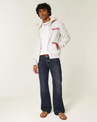 Blugi bootcut relaxați Hermosa Dark Wash