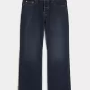 Blugi bootcut relaxați Hermosa Dark Wash Blugi bootcut relaxați Hermosa Dark Wash