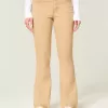 Blugi cu talie medie kaki Bootcut Blugi cu talie medie kaki Bootcut