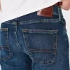 Blugi drepți subțiri de culoare închisă Blugi drepți subțiri de culoare închisă