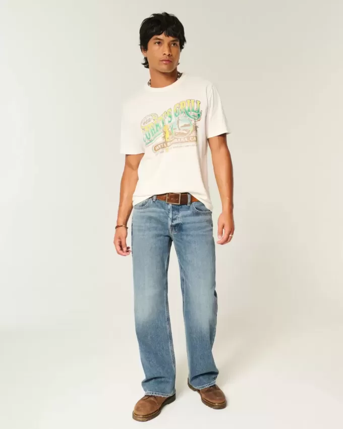 Blugi Hermosa Medium Wash Relaxed Bootcut Blugi Hermosa Medium Wash Relaxed Bootcut