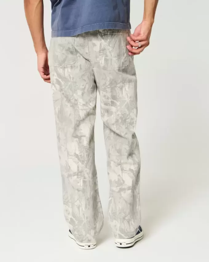 Blugi largi Camo Blugi largi Camo