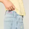 Blugi largi, cu talie joasă, cu spalare ușoară, rupte Blugi largi, cu talie joasă, cu spalare ușoară, rupte