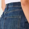 Blugi largi, cu talie ultra înaltă, cu spalare închisă la culoare Blugi largi, cu talie ultra înaltă, cu spalare închisă la culoare