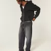 Blugi largi Skater cu logo negru spalat Blugi largi Skater cu logo negru spalat