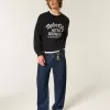 Blugi largi Skater de culoare închisă Blugi largi Skater de culoare închisă