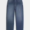 Blugi largi Skater de culoare închisă Blugi largi Skater de culoare închisă