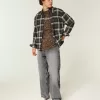 Blugi largi Skater gri spalati Blugi largi Skater gri spalati