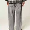 Blugi largi Skater gri spalati Blugi largi Skater gri spalati