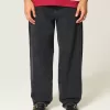 Blugi largi Skater negri spălați Blugi largi Skater negri spălați