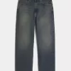 Blugi largi, spalati la culoare inchisa Blugi largi, spalati la culoare inchisa