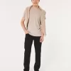 Blugi negri Bootcut Blugi negri Bootcut