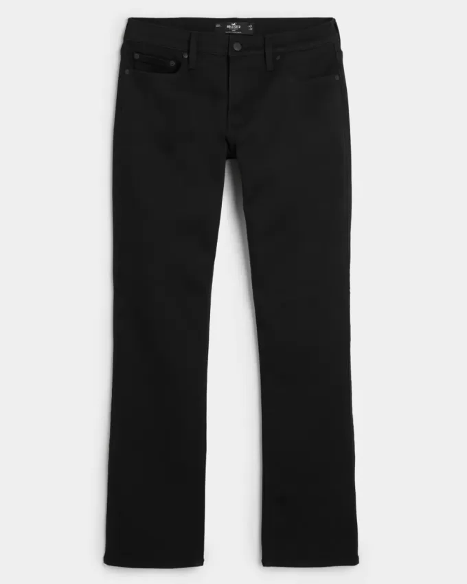 Blugi negri Bootcut Blugi negri Bootcut