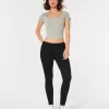 Blugi negri super skinny cu talie joasă Blugi negri super skinny cu talie joasă