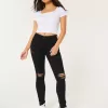Blugi negri super skinny cu talie înaltă Blugi negri super skinny cu talie înaltă