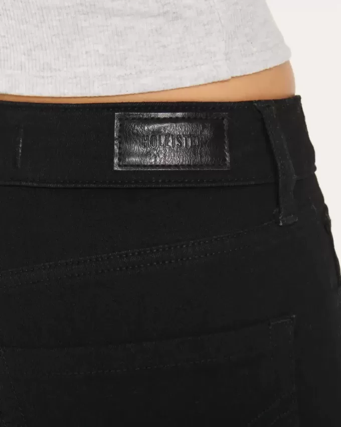 Blugi negri super skinny cu talie înaltă Blugi negri super skinny cu talie înaltă