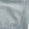 Blugi patinatori largi pe jumătate cu spalare ușoară