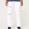 Blugi skinny atletici albi Blugi skinny atletici albi
