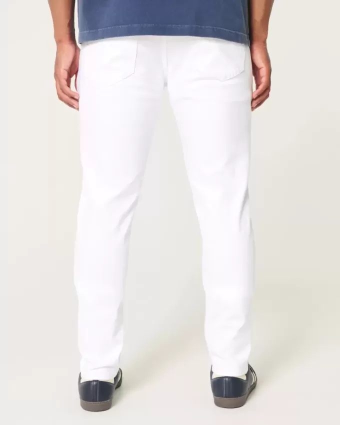 Blugi skinny atletici albi Blugi skinny atletici albi