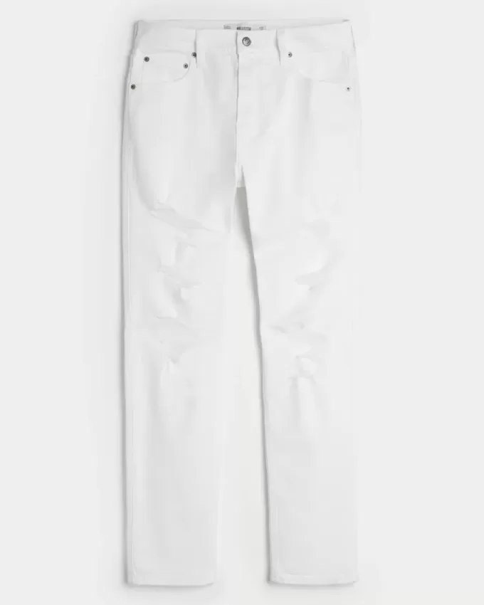 Blugi skinny atletici albi Blugi skinny atletici albi