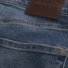 Blugi skinny atletici cu spalare medie Blugi skinny atletici cu spalare medie