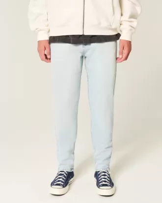 Blugi skinny atletici cu spalare usoara