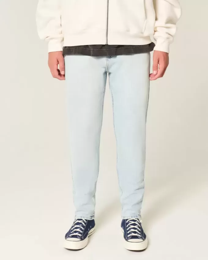 Blugi skinny atletici cu spalare usoara Blugi skinny atletici cu spalare usoara