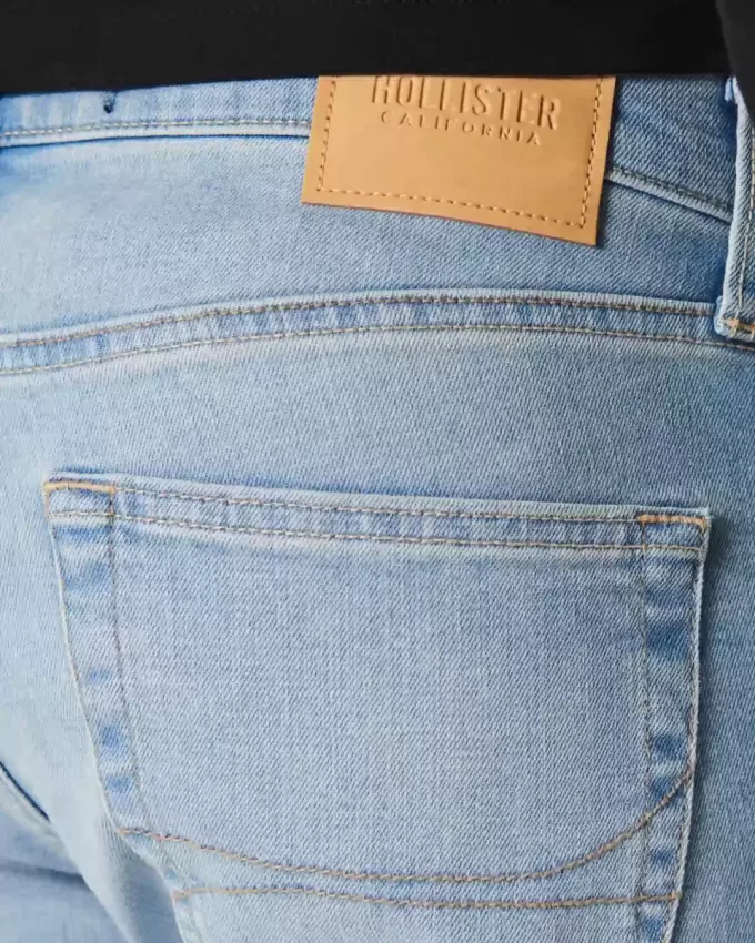 Blugi skinny atletici cu spalare usoara Blugi skinny atletici cu spalare usoara