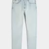 Blugi skinny atletici cu spalare usoara Blugi skinny atletici cu spalare usoara