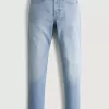 Blugi skinny atletici cu spalare usoara Blugi skinny atletici cu spalare usoara