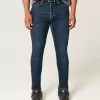 Blugi skinny atletici de culoare închisă Blugi skinny atletici de culoare închisă
