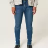 Blugi skinny atletici de culoare închisă Blugi skinny atletici de culoare închisă